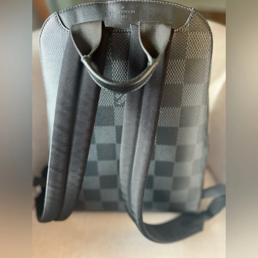 Louis Vuitton Black Damier Graphite Canvas Backpack